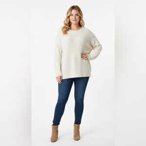 Women's NWT Old navy  Plus Size Sweater Cream Color Sz ‎ 2X